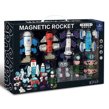 Load image into Gallery viewer, Big 3d Particle Building Blocks Children Space Rocket Blocks DIY Construction Toys Cognitive Matching Kids Toys for Children
