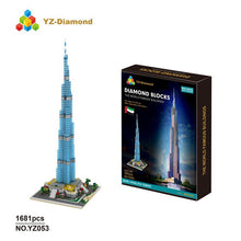 Load image into Gallery viewer, Dubai Burj khalifa tower Tourism commemoration Diamond particles building blocks bricks Classic City architecture Birthday Toys
